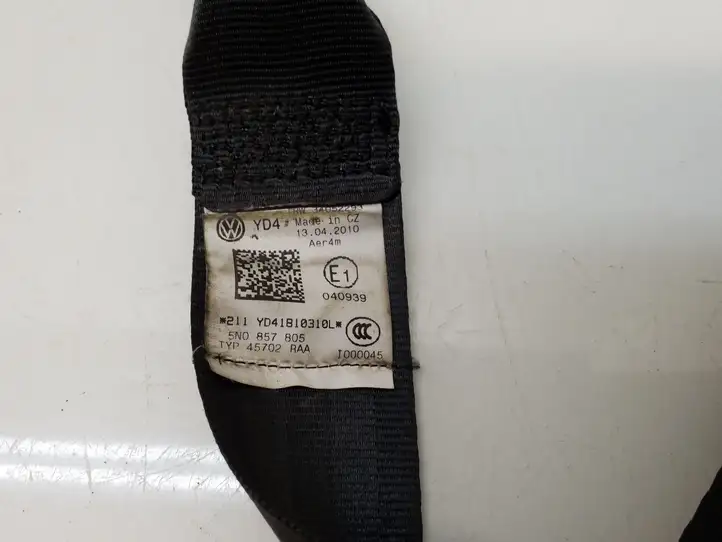 Volkswagen Tiguan (2007 - 2011) 5N0857805 Задний ремень безопасности — фото 3