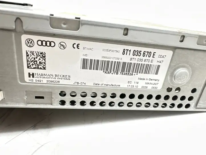 Audi A5 8T 8F (2007 - 2011) 8T1035670E CD/DVD чейнджер — фото 8