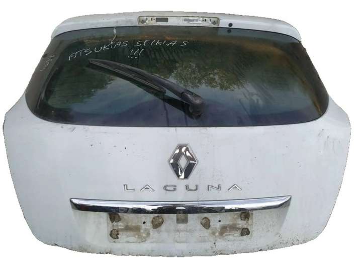 baltas Renault Laguna III Galinis dangtis (bagažinės)