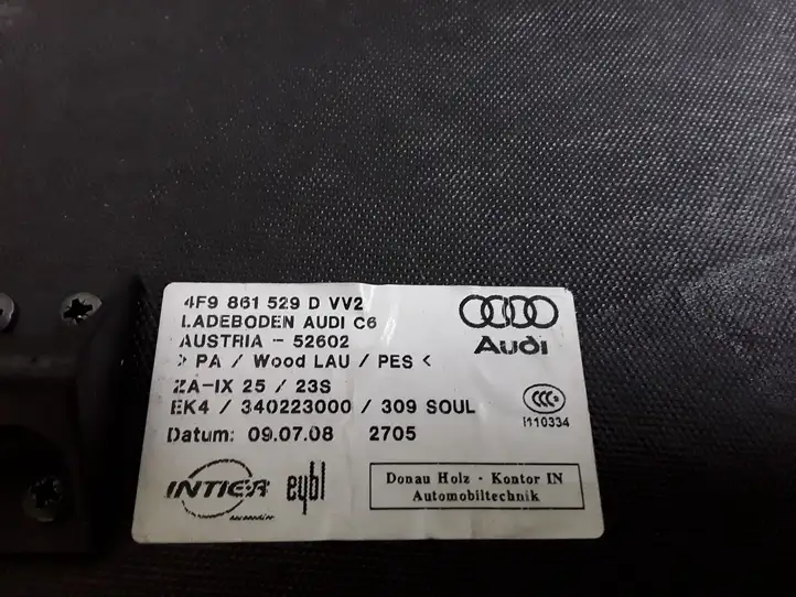 Audi A6 S6 C6 4F (2004 - 2008) 4F9861529D Пол багажника — фото 4