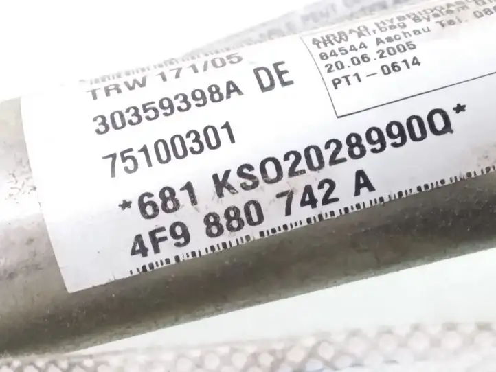 Audi A6 S6 C6 4F (2004 - 2008) 4F9880742A Боковая подушка безопасности шторка — фото 3