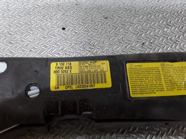 Opel Zafira B (2003 - 2006) 9132718 Боковая подушка безопасности шторка — фото 2