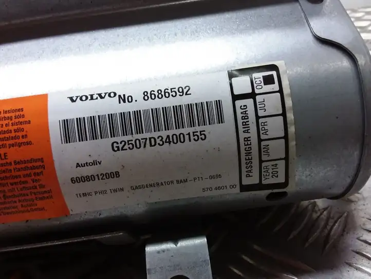 Volvo XC90 (2002 - 2006) 8686592 Подушка безопасности пассажира — фото 2