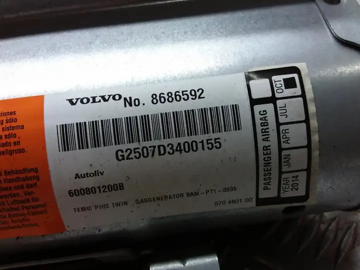 Volvo XC90 (2002 - 2006) 8686592 Подушка безопасности пассажира — фото 5