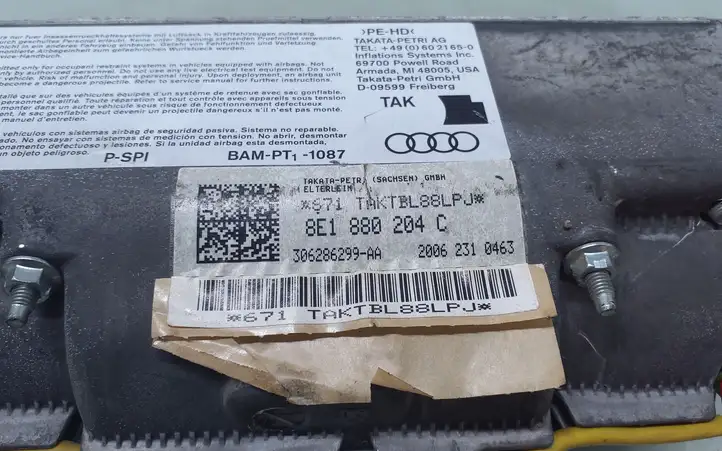 Audi A4 S4 B7 8E 8H (2004 - 2009) 8E1880204C Подушка безопасности пассажира — фото 5