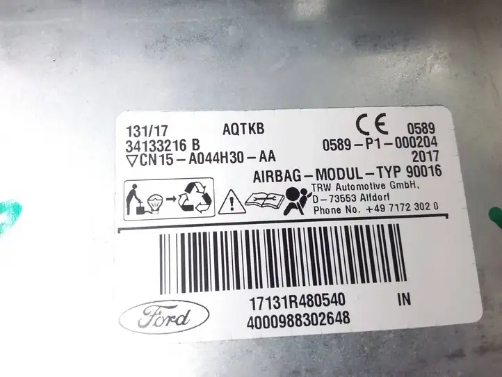 Ford Ecosport (2013 - 2018) Cn15a044h30aa Подушка безопасности пассажира — фото 2