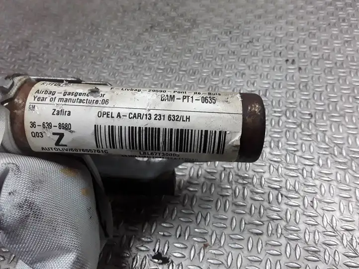 Opel Zafira (2003 - 2006)  13231632LH Боковая подушка безопастности( (крыша)
