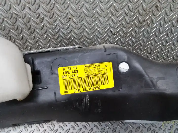 Opel Astra G (1998 - 2004) 9132717 Боковая подушка безопасности шторка — фото 2