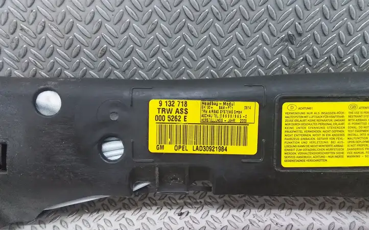 Opel Zafira A (1999 - 2003) 9132718 Боковая подушка безопасности шторка — фото 2
