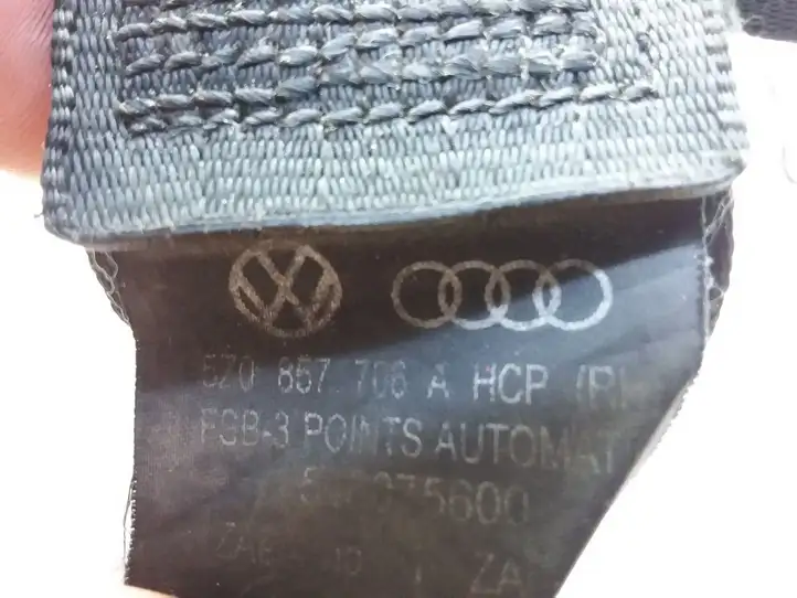 Volkswagen Fox (2005 - 2009) 5Z0857706A Передний ремень безопасности — фото 3