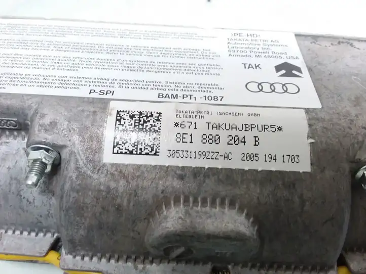 Audi A4 S4 B7 8E 8H (2004 - 2009) 8E1880204B Подушка безопасности пассажира — фото 3