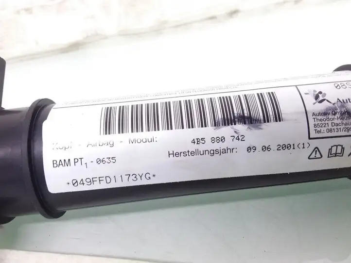 Audi A6 (2001 - 2004)  4B5880742 Боковая подушка безопастности( (крыша)