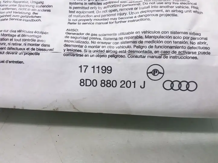 Audi A4 S4 B5 8D (1999 - 2001) 8D0880201J Подушка безопасности пассажира — фото 2