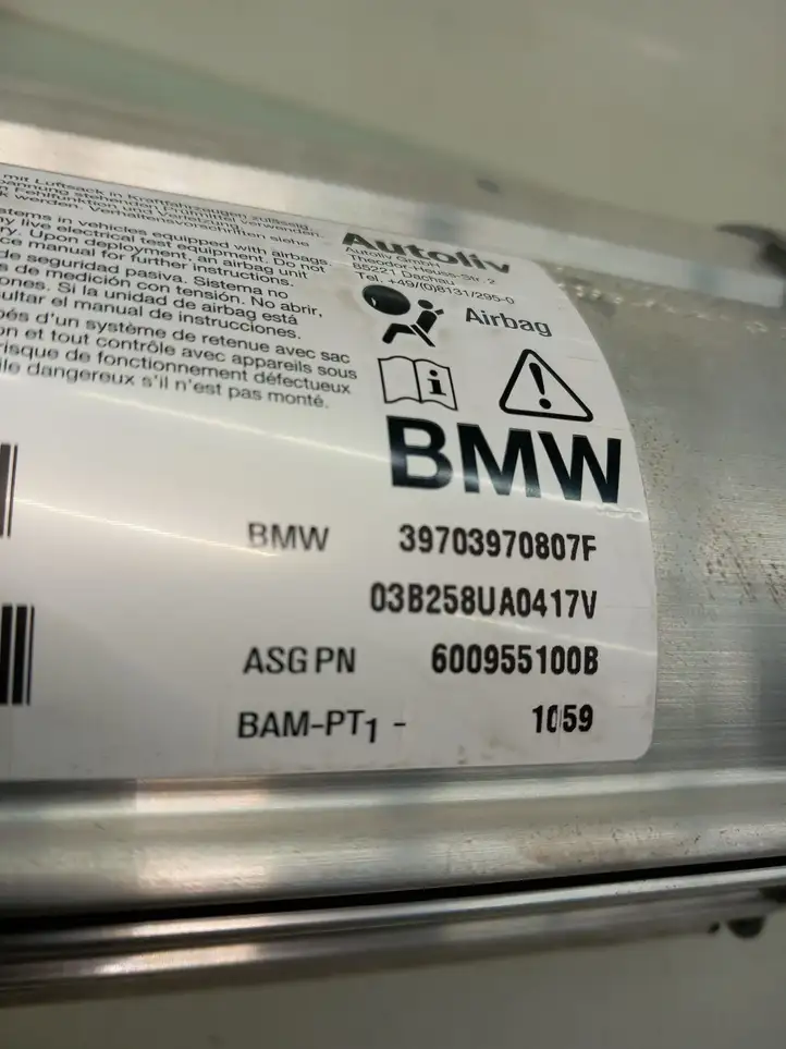 BMW 5 E60 E61 (2004 - 2010) 39703970807F Подушка безопасности пассажира — фото 5