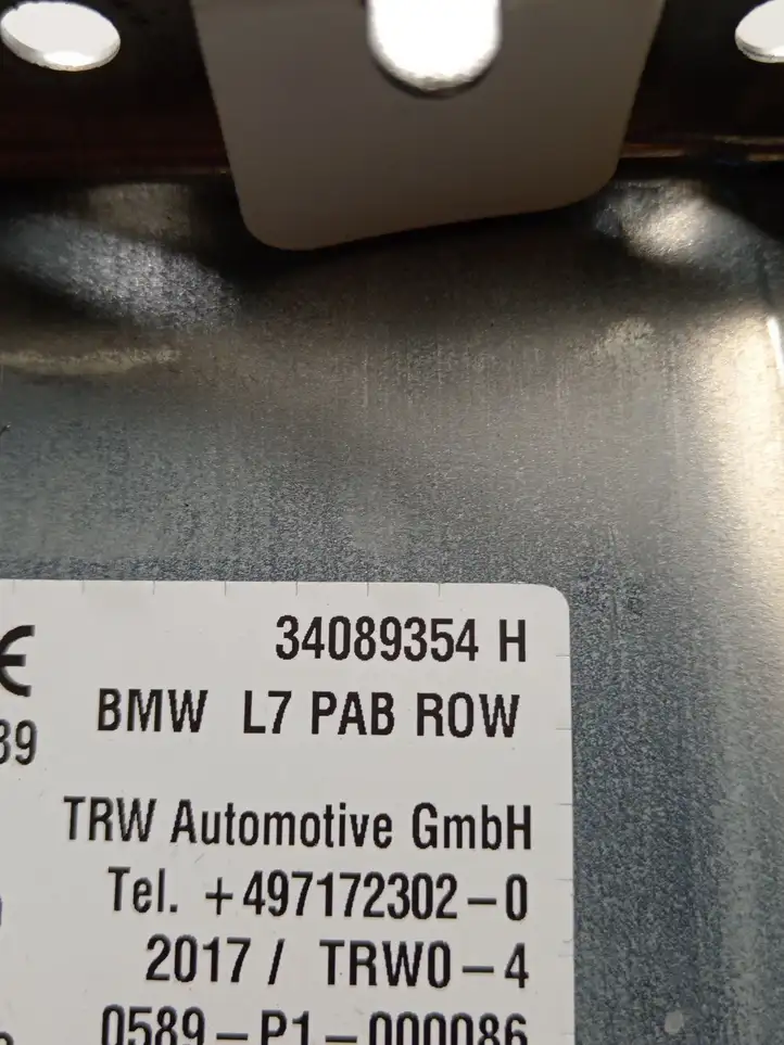 BMW 3 F30 F35 F31 (2012 - 2018) 34089354 Подушка безопасности пассажира — фото 3