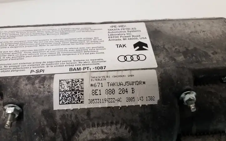 Audi A4 S4 B7 8E 8H (2004 - 2009) 8E1880204B Подушка безопасности пассажира — фото 5