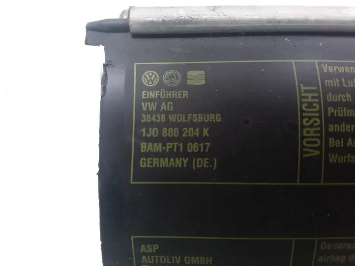Volkswagen Bora (1998 - 2005) 1J0880204K Подушка безопасности пассажира — фото 2