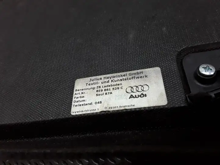 Audi A4 S4 B7 8E 8H (2004 - 2009) 8E9861529 Пол багажника — фото 2