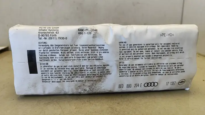 Audi A4 S4 B6 8E 8H (2000 - 2006) 8E0880204E Подушка безопасности пассажира — фото 2