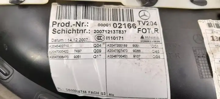 Mercedes-Benz C W204 (2007 - 2014) Обшивка задней двери — фото 7
