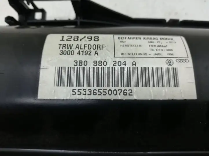Volkswagen PASSAT B5.5 (2001 - 2005) 3B0880204A Подушка безопасности пассажира — фото 3