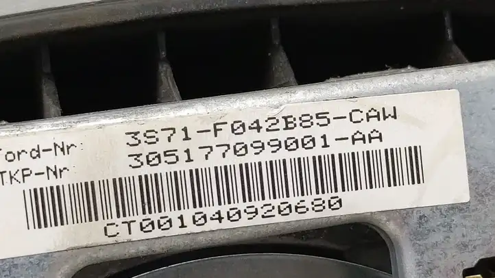 Ford Mondeo Mk III (2000 - 2007) 3S71F042B85CAW Подушка безопасности руля — фото 4