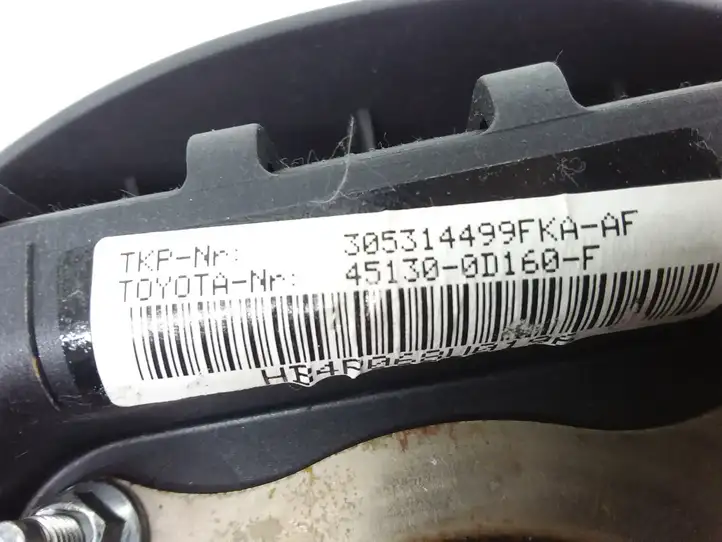 Toyota Yaris (2005 - 2009) 451300D160 Подушка безопасности руля — фото 3
