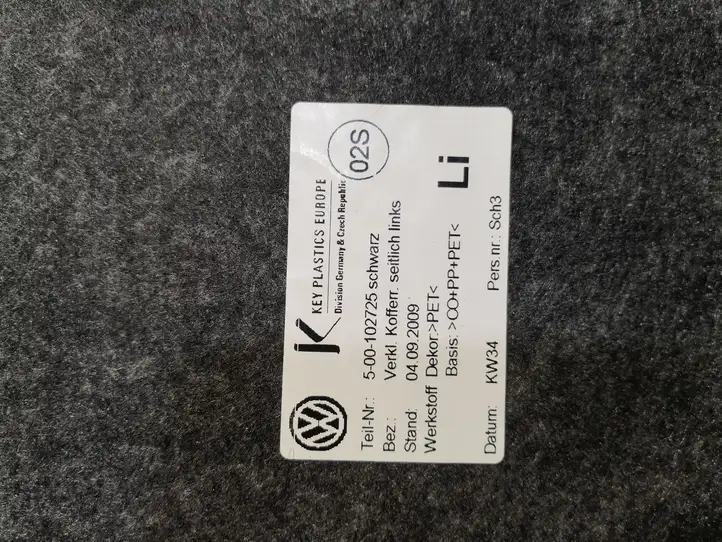 Volkswagen PASSAT B7 (2011 - 2014) 3AF867427 Боковая обшивка багажника — фото 9