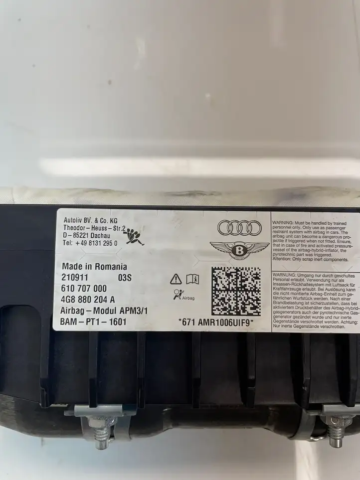 Audi A6 C7 (2011 - 2014) 4G8880204A Подушка безопасности пассажира — фото 6