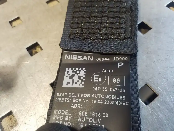Nissan Qashqai (2010 - 2013) 88844JD000 Задний ремень безопасности — фото 4