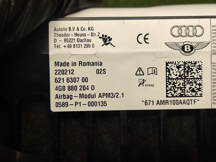Audi A6 C7 (2011 - 2014) 4G8880204D Подушка безопасности пассажира — фото 2