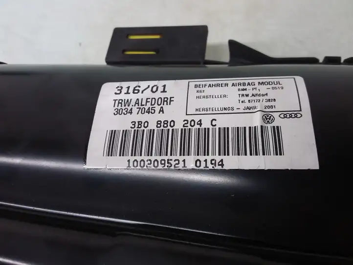 Volkswagen PASSAT B5.5 (2001 - 2005) 3B0880204C Подушка безопасности пассажира — фото 2