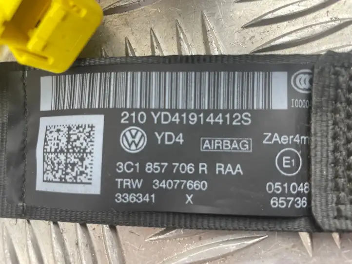 Volkswagen PASSAT CC (2012 - 2017) 34032207B Передний ремень безопасности — фото 2