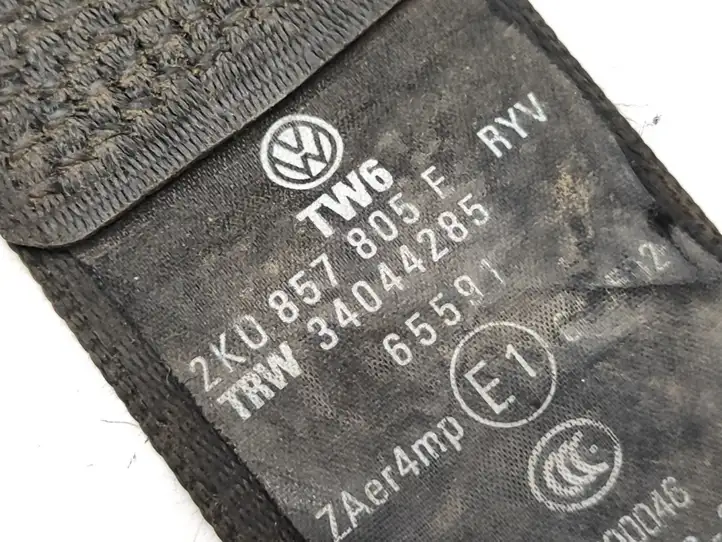 Volkswagen Caddy (2004 - 2010) 2K0857805F Передний ремень безопасности — фото 7