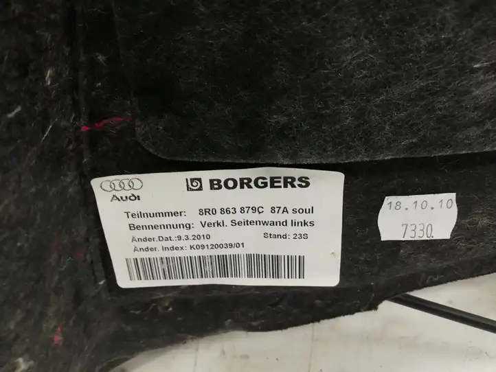 Audi Q5 SQ5 (2008 - 2012) 8R0863879 Боковая обшивка багажника — фото 5