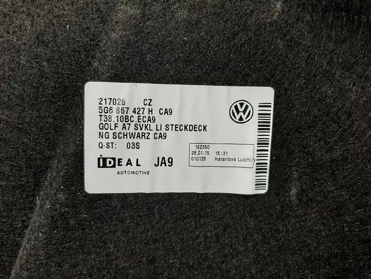 Volkswagen Golf VII (2013 - 2019) 5G6867427H Боковая обшивка багажника — фото 3