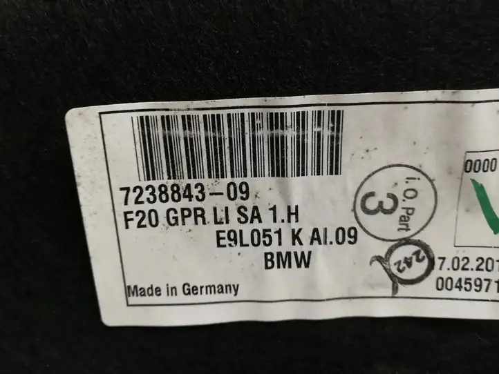 BMW 1 F20 F21 (2011 - 2019) 7238843 Боковая обшивка багажника — фото 3
