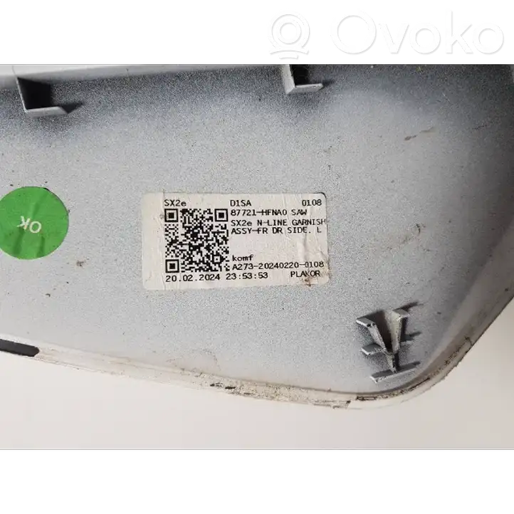Hyundai Kona II (2023 - ) 87721hfna0 Отделка переднего порога — фото 12