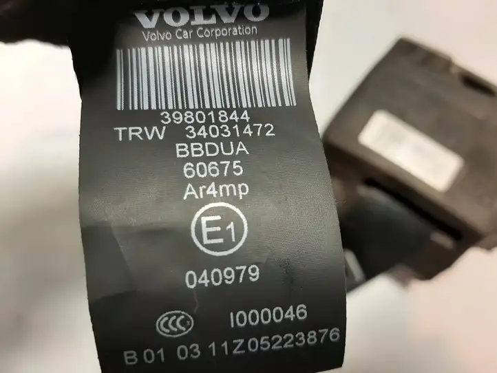 Volvo XC60 (2008 - 2013) 6G926F012DD Задний ремень безопасности — фото 4