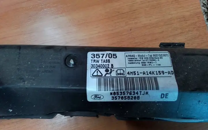 Ford Focus (2005 - 2008) 4M51A14K159AD Боковая подушка безопасности шторка — фото 2