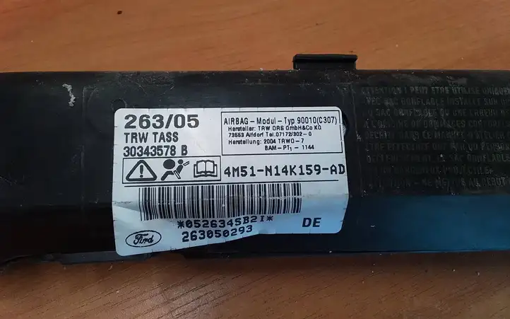 Ford Focus (2005 - 2008) 4M51N14K159AD Боковая подушка безопасности шторка — фото 2