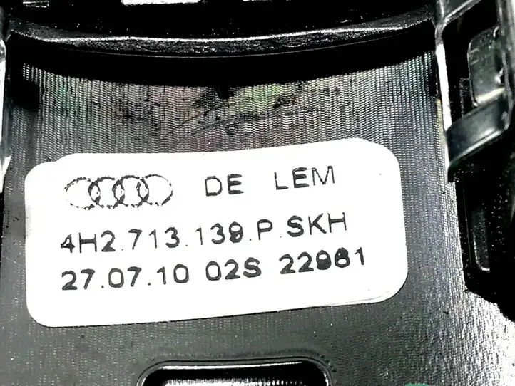 Audi A7 S7 4G (2010 - 2014) 4H2713139P Ручка КПП — фото 2