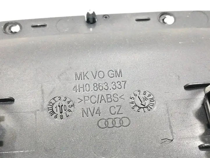 Audi A8 S8 D4 4H (2010 - 2014) 4H0863337 Другая деталь консоли (туннеля) — фото 2