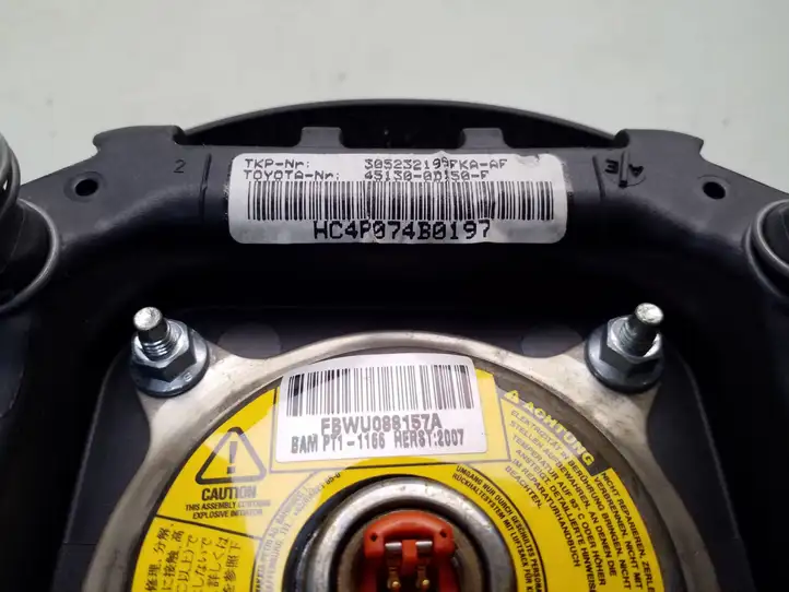 Toyota Yaris (2005 - 2009) 305232199FKAAF Подушка безопасности руля — фото 4