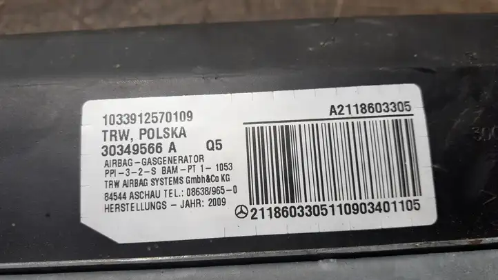 Mercedes-Benz E W211 (2002 - 2009)  A2118603305 Подушка безопастности пассажира