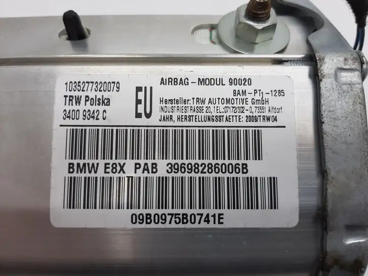 BMW 1 E82 E88 (2007 - 2014) 39698286006B Подушка безопасности пассажира — фото 6