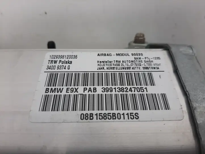 BMW 3 E90 E91 (2005 - 2012) 399138247051 Подушка безопасности пассажира — фото 4