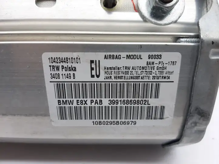 BMW 1 E81 E87 (2004 - 2011) 30375380A Подушка безопасности пассажира — фото 4