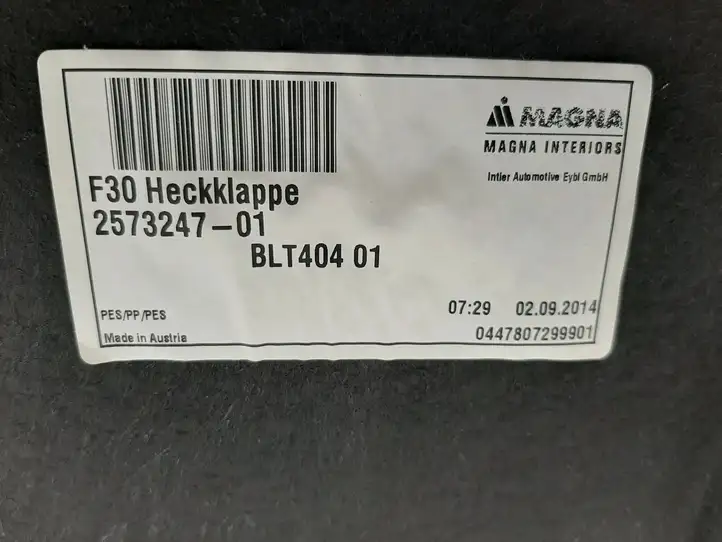 BMW 3 F30 F35 F31 (2012 - 2018) 2573247 Задняя боковая обшивка салона — фото 4