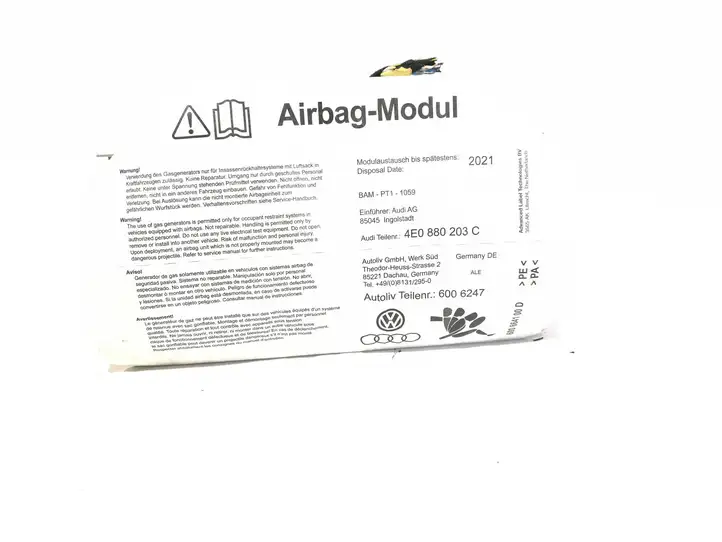 Audi A8 S8 D3 4E (2005 - 2007) 4E0880203C Подушка безопасности пассажира — фото 6